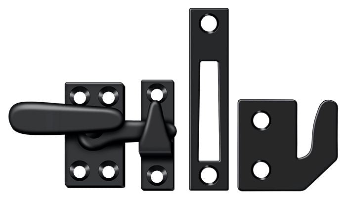 Deltana CF066U19 Window Lock; Casement Fastener; Small; Black Finish