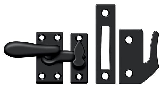 Deltana CF66U19 Window Lock; Casement Fastener; Medium; Black Finish