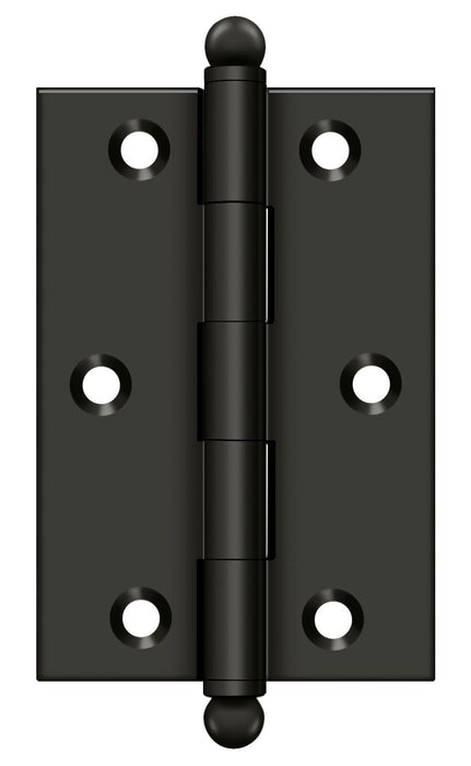 Deltana CH3020U10B 3" x 2" Hinge; with Ball Tips; Oil Rubbed Bronze Finish