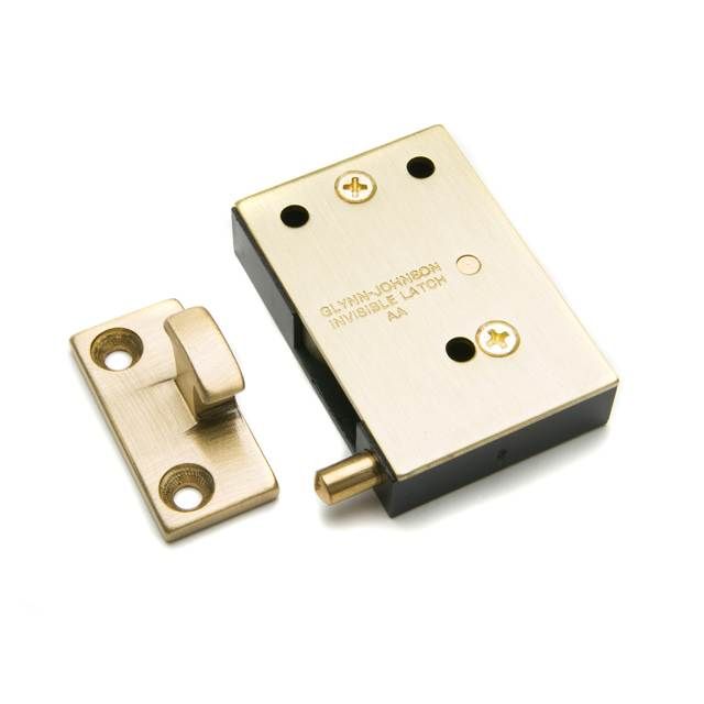 Ives Commercial CL114 Invisible Cabinet Latch Satin Brass Finish