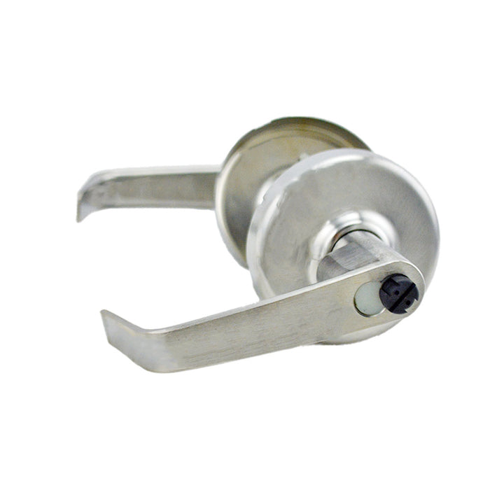 Corbin CL3357NZD626M08 Zinc Newport Lever and D Rose Single Cylinder Storeroom Grade 1 Extra Heavy Duty Cylindrical Lever Lock with Small Format Best Housing Satin Chrome Finish