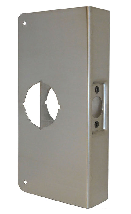 Don-Jo CW1S Classic Wrap Around for Cylindrical Door Lock with 2-1/8" Hole for 2-3/8" Backset and 1-3/8" Door Stainless Steel Finish