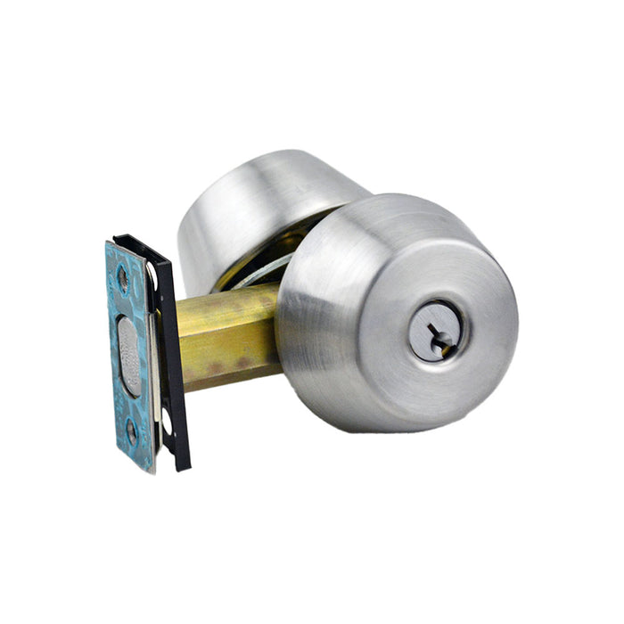Yale Commercial D122626SCHC Double Cylinder Grade 1 Deadbolt with D34 Latch and D243 Strike and Schlage C Keyway US26D (626) Satin Chrome Finish