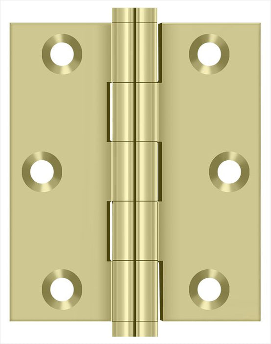 Deltana DSB3025U3-UNL 3" x 2-1/2" Screen Door Hinge; Unlacquered Bright Brass Finish