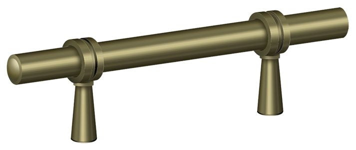 Deltana P310U5 Adjustable Pull 4-3/4"; Antique Brass Finish