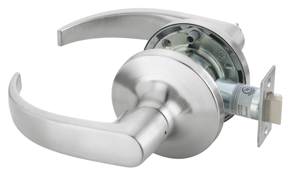 Yale Commercial PB5401LN626 Passage Pacific Beach Lever Grade 1 Cylindrical Lock, 693 Latch, and 497-114 Strike US26D (626) Satin Chrome Finish
