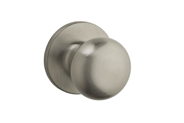 Safelock SK1000AS-15V1 Athens Knob Passage Lock with New Chassis with RCAL Latch and RCS Strike Satin Nickel Finish