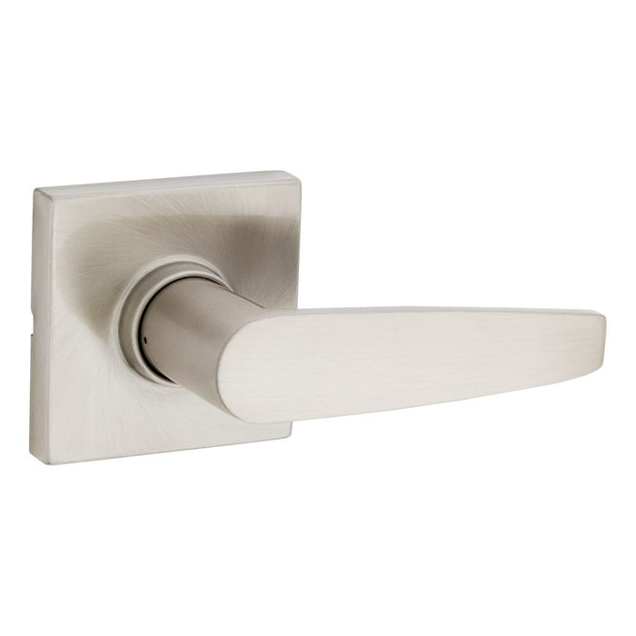 Safelock SL1000WISQT-15 Winston Lever Square Rose Passage Lock with RCAL Latch and RCS Strike Satin Nickel Finish