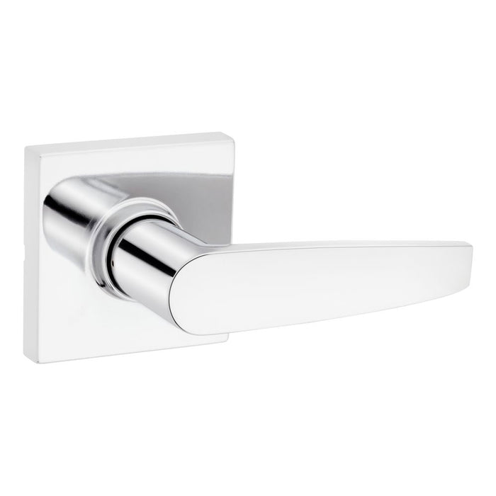 Safelock SL1000WISQT-26 Winston Lever Square Rose Passage Lock with RCAL Latch and RCS Strike Bright Chrome Finish