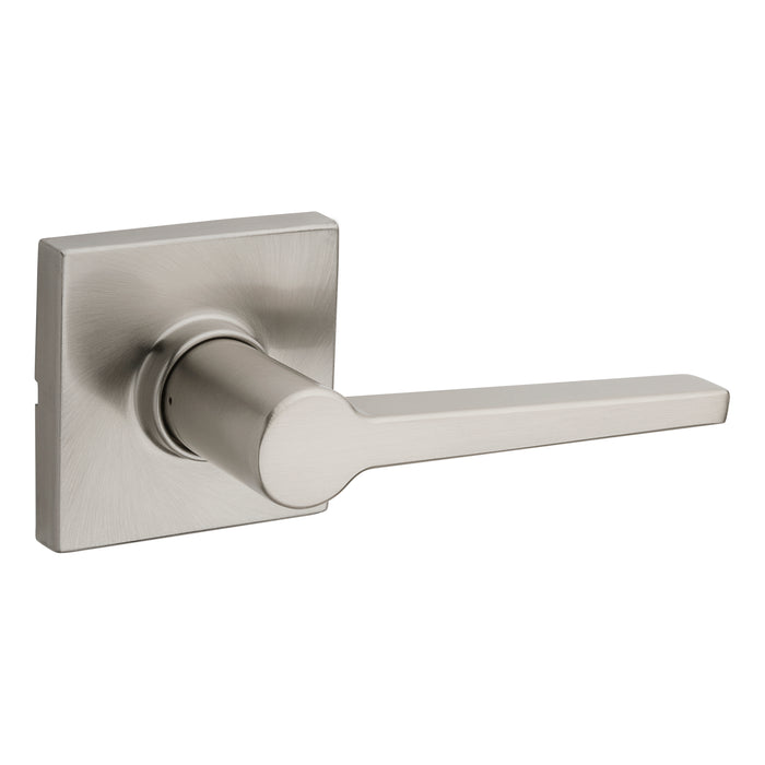 Safelock SL1002DALSQT-15 UL Rated Daylon Lever with Square Rose Passage Lock with RCAL Latch and RCS Strike Satin Nickel Finish