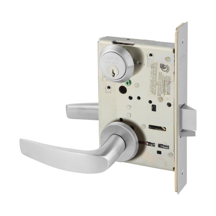 Sargent TR8204LNB26D Storeroom Closet Mortise Trim Only with B Lever and LN Rose Satin Chrome Finish