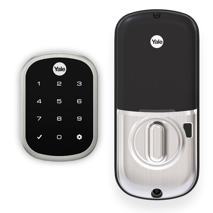 Yale Real Living YRD256ZW2619 Key Free Assure Touchscreen Deadbolt with Z-Wave Satin Nickel Finish